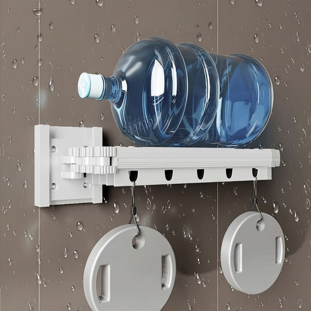 DRYDIVA – Foldable Shower Curtain Rod Partition Set