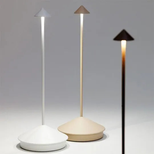 Luz de acento LED inalámbrica de 30.5 cm de altura, recargable, funciona con batería, regulable, luz cálida, estructura de metal, para patio, comedor y mesa de noche