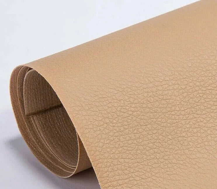 Peel-and-Stick Faux Leather Upholstery Repair Sheet – Cut to Size for Couches, Car Seats & Furniture – 8×55 in Restoration Patch
