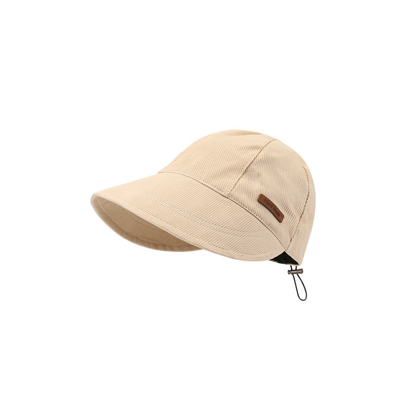 Women's Wide Brim Sun Hat – Foldable UV Protection with Adjustable Drawstring for Beach, Travel & Outdoor