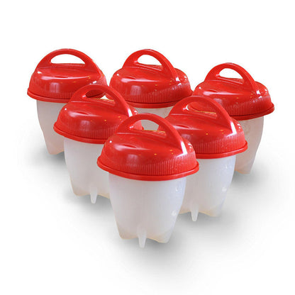 Shell-Free Silicone Egg Poacher Cups for Boiled Eggs, Poaching, Meal Prep | Food-Grade BPA-Free Kitchen Accessory