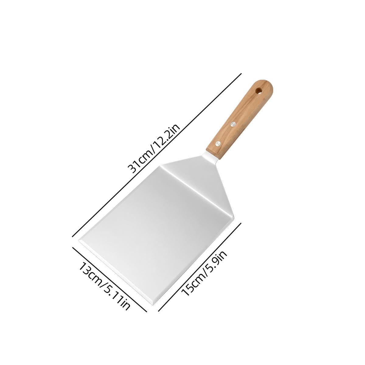 FLIPCRAFT – Espátula de barbacoa ergonómica, estructura de acero duradera