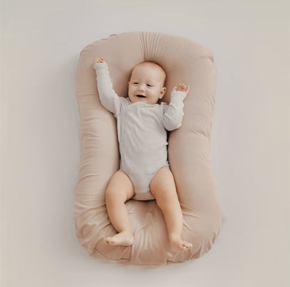 Infant Head Support Cushion with Breathable Cotton Blend – Portable Positioner for Newborns & Babies