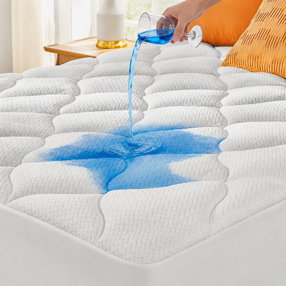 ComfortGuard | Protector de colchón impermeable con bolsillo profundo | Transpirable y silencioso para la máxima comodidad al dormir