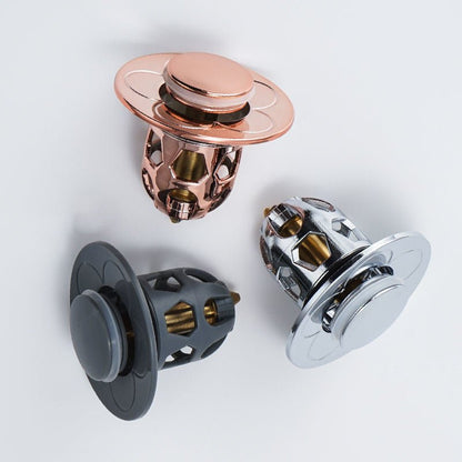 Pop-Up Drain Strainer Basket for Kitchen & Bathroom Sinks – Catches Hair, Food, Debris – Easy-Clean Mesh Filter Trap – Stainless Steel