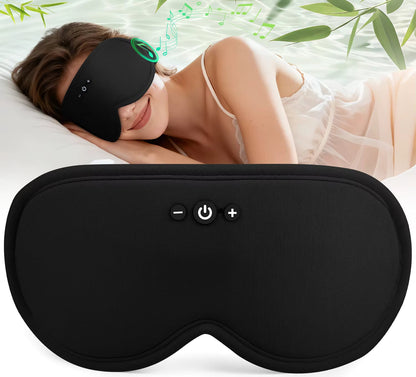 Serene Sleep | Bluetooth 5.4 3D Eye Mask with Zero Side Pressure | Breathable & Light Blocking for Ultimate Comfort