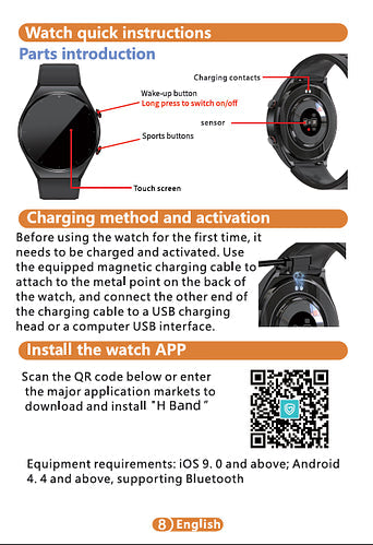 Health Monitoring Smartwatch with Glucose Tracker, Heart Rate, ECG, Blood Pressure & HRV Sensor for Daily Wellness & Fitness