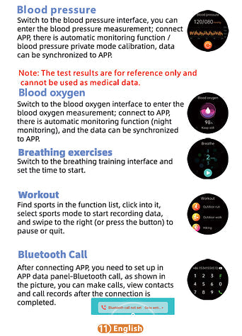Health Monitoring Smartwatch with Glucose Tracker, Heart Rate, ECG, Blood Pressure & HRV Sensor for Daily Wellness & Fitness