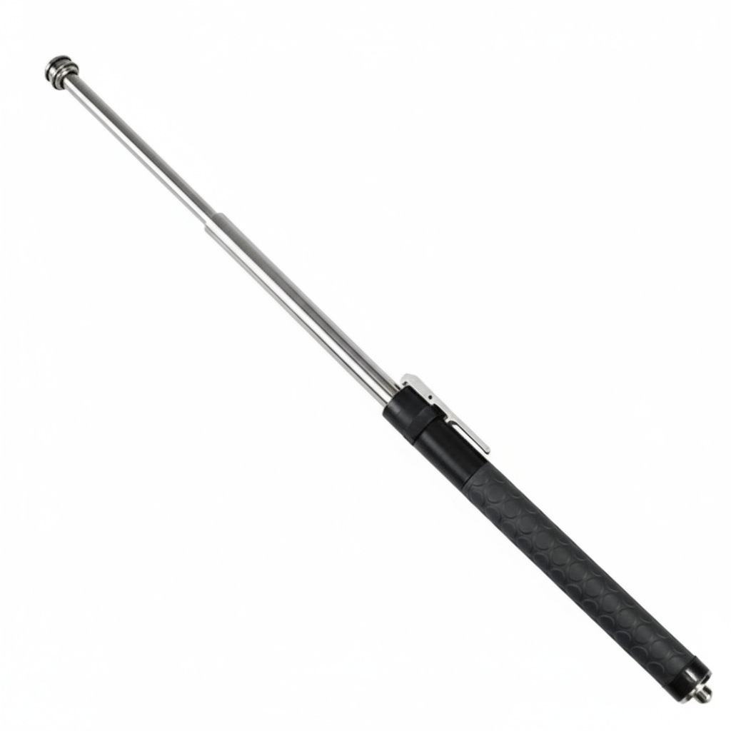 Collapsible Steel Walking Stick for Hiking Trails & Urban Streets 15.8 oz Automatic Deployment Mobility Aid