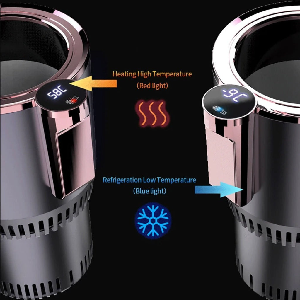Smart Portable Heated Cup | Beverage Cooler with Dual Temperature Control | Ideal for On-the-Go Enjoyment
