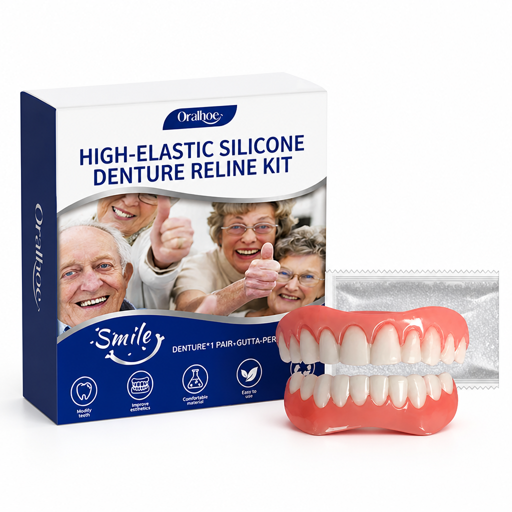 High-Elastic Silicone Denture Reline Kit