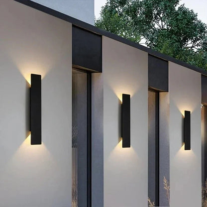 Outdoor LED Wall Sconce Aluminum Weatherproof Up Down Light for Patio Garden Entryway Modern Waterproof Exterior Fixture 2W-24W