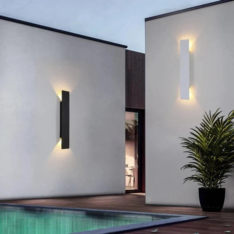 Outdoor LED Wall Sconce Aluminum Weatherproof Up Down Light for Patio Garden Entryway Modern Waterproof Exterior Fixture 2W-24W