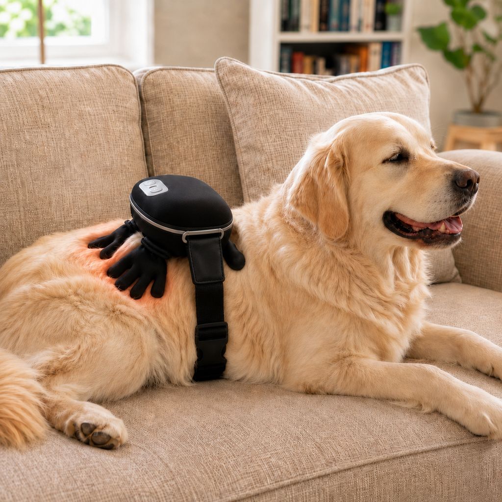 Ortekor Hands-Free Dog Massager with Heat – Bionic Kneading for Post-Walk Relaxation & Everyday Comfort