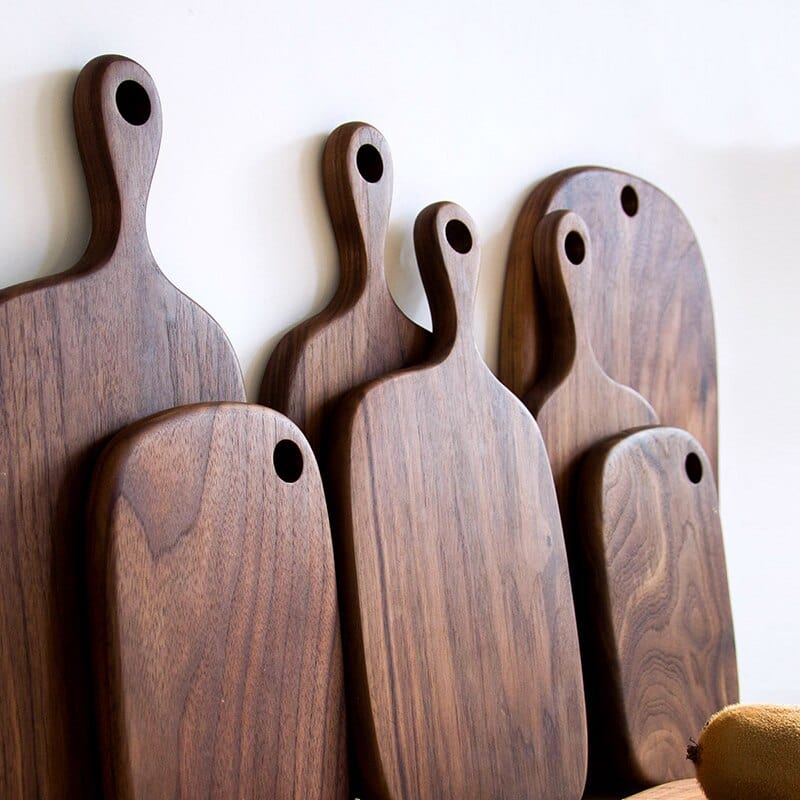 Walnut Wood Prep and Presentation Platter for Charcuterie, Cheese, Bread & Kitchen Use | Natural Hardwood Carving Surface