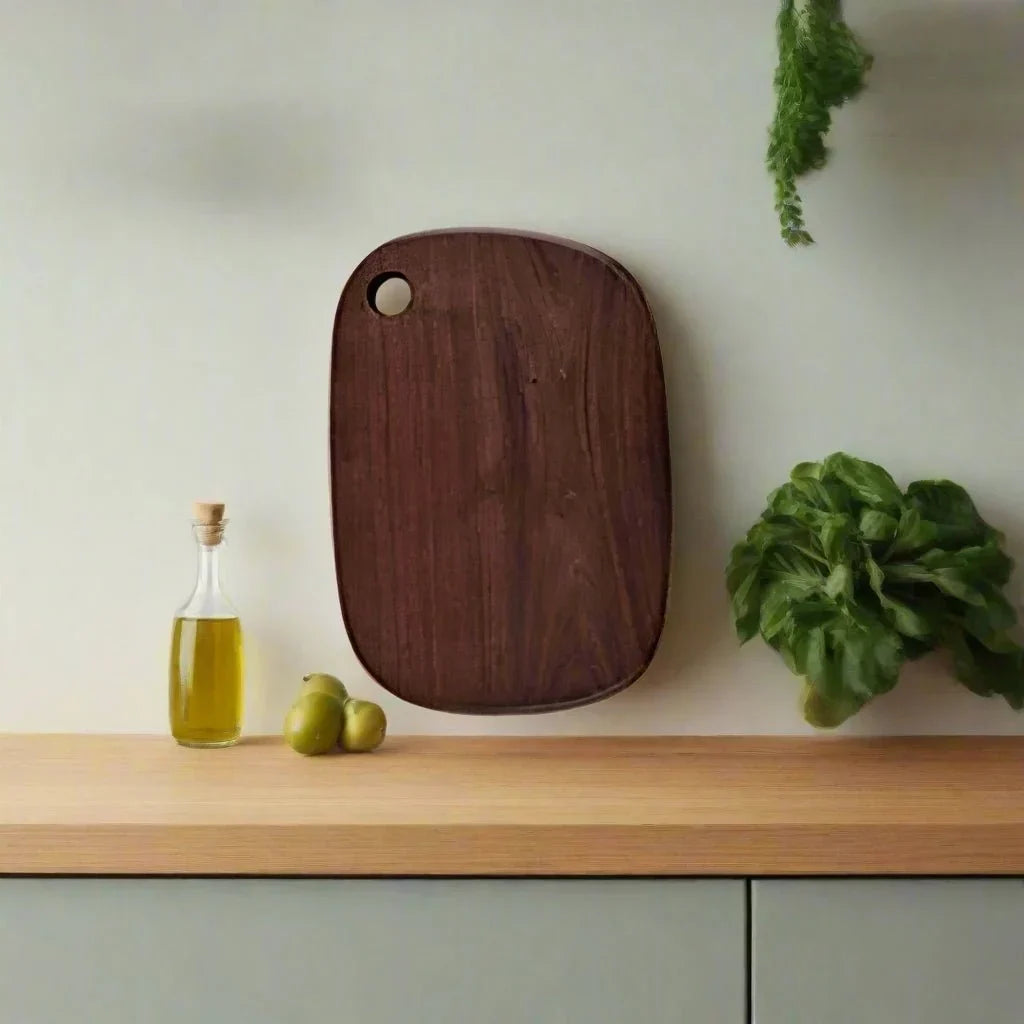 Walnut Wood Prep and Presentation Platter for Charcuterie, Cheese, Bread & Kitchen Use | Natural Hardwood Carving Surface