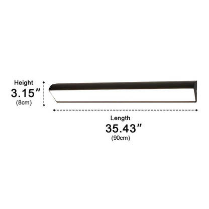 LED Strip Exterior Wall Sconce 18-80W Aluminum Weather-Resistant Linear Fixture for Walkways Entryways Backyards Decks Porches Patios Modern