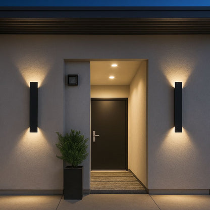 Outdoor LED Wall Sconce Aluminum Waterproof Fixture for Garden Patio Entryway Exterior House Lighting 6W 18W 24W
