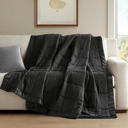 Colección Windom | Manta de plumón alternativo con tratamiento que absorbe la humedad | Cubrecama ligero y suave para todas las estaciones, ribete de satén