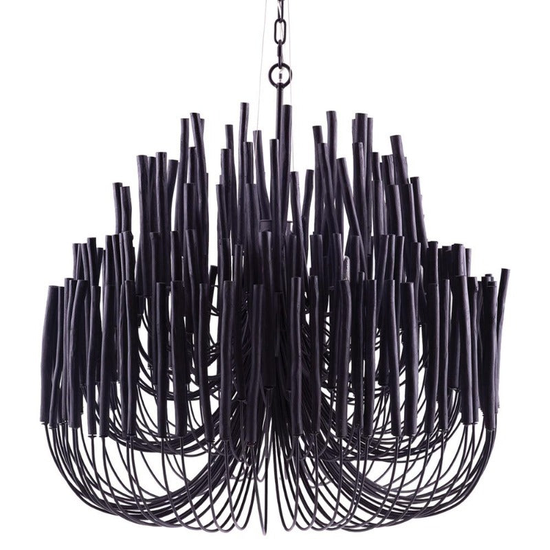 Layered Stick Pendant Light Fixture Metal Construction Adjustable Height Dining Room Entryway Foyer Modern Overhead Illumination Statement P