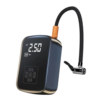 Portable Electric Tire Inflator with Auto Shutoff & Digital Gauge for Car, Bike, Ball – Compact Rechargeable Air Pump 150 PSI LED Light