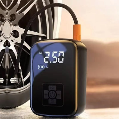 Portable Electric Tire Inflator with Auto Shutoff & Digital Gauge for Car, Bike, Ball – Compact Rechargeable Air Pump 150 PSI LED Light