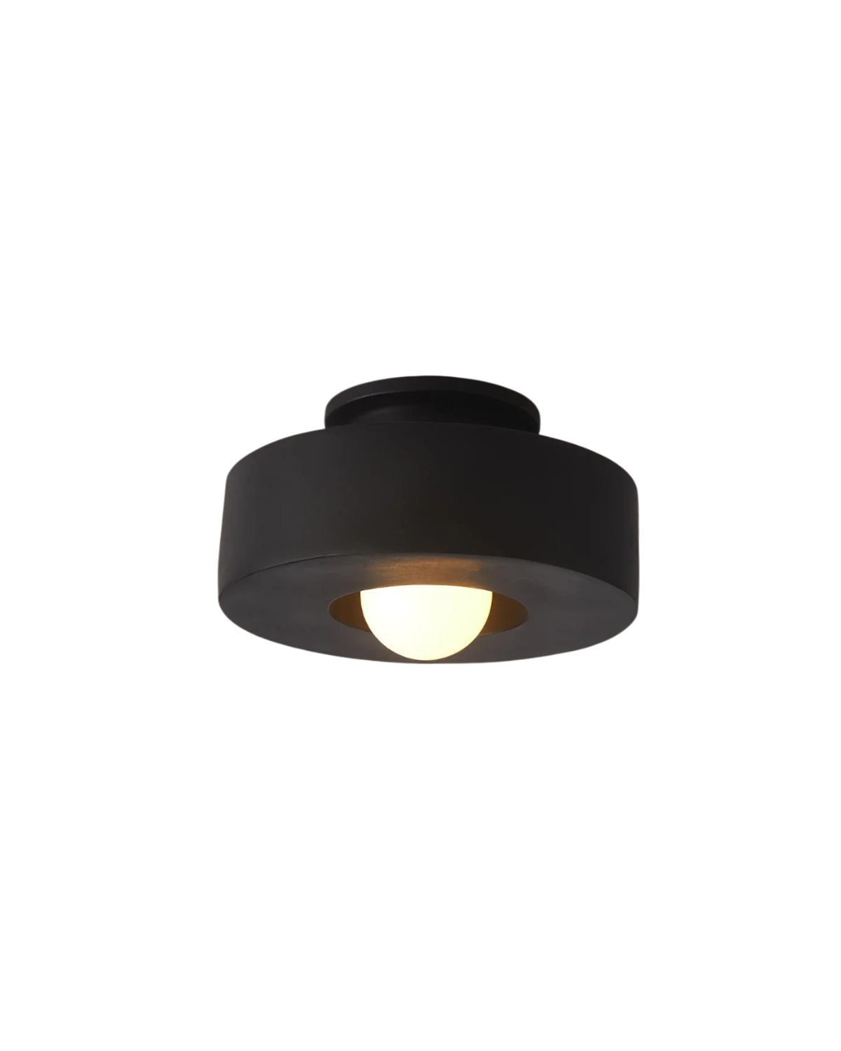 12-Inch Flush Mount LED Ceiling Light Fixture Resin Disc Contemporary Round Panel for Bedroom Hallway Living Room 3000K Warm Glow