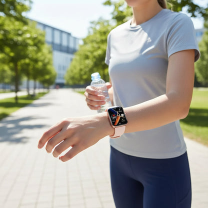 Reloj inteligente con medición de presión arterial y glucosa, reloj deportivo con llamadas Bluetooth para el bienestar
