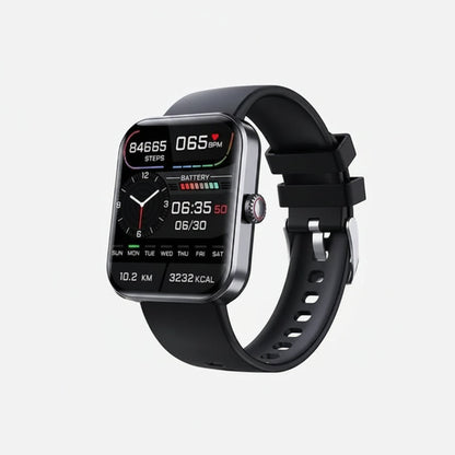 Reloj inteligente con medición de presión arterial y glucosa, reloj deportivo con llamadas Bluetooth para el bienestar