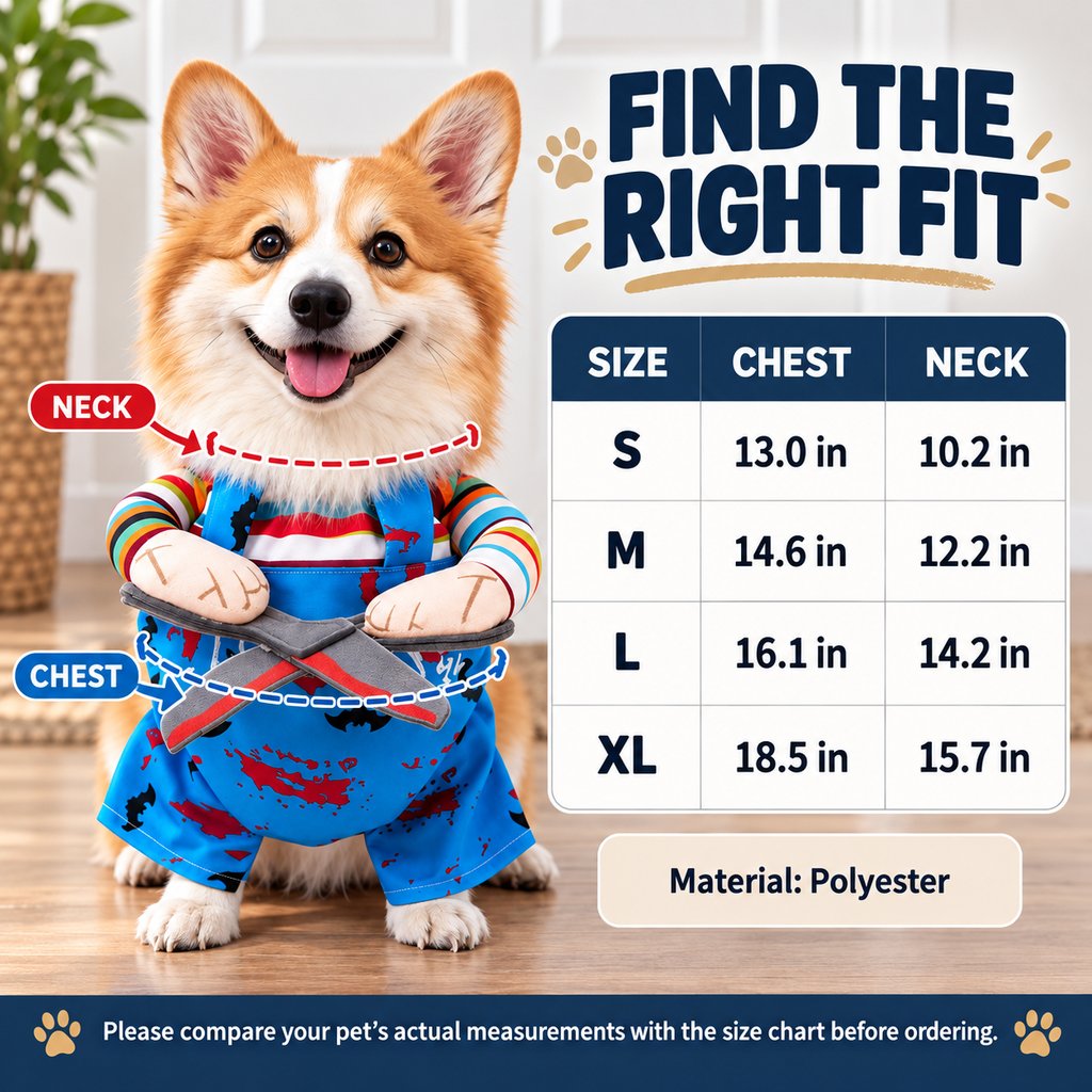 Ortekor Halloween Scissor Hands Dog Costume - Funny 3D Pet Outfit for Parties, Photos & Standout Halloween Looks
