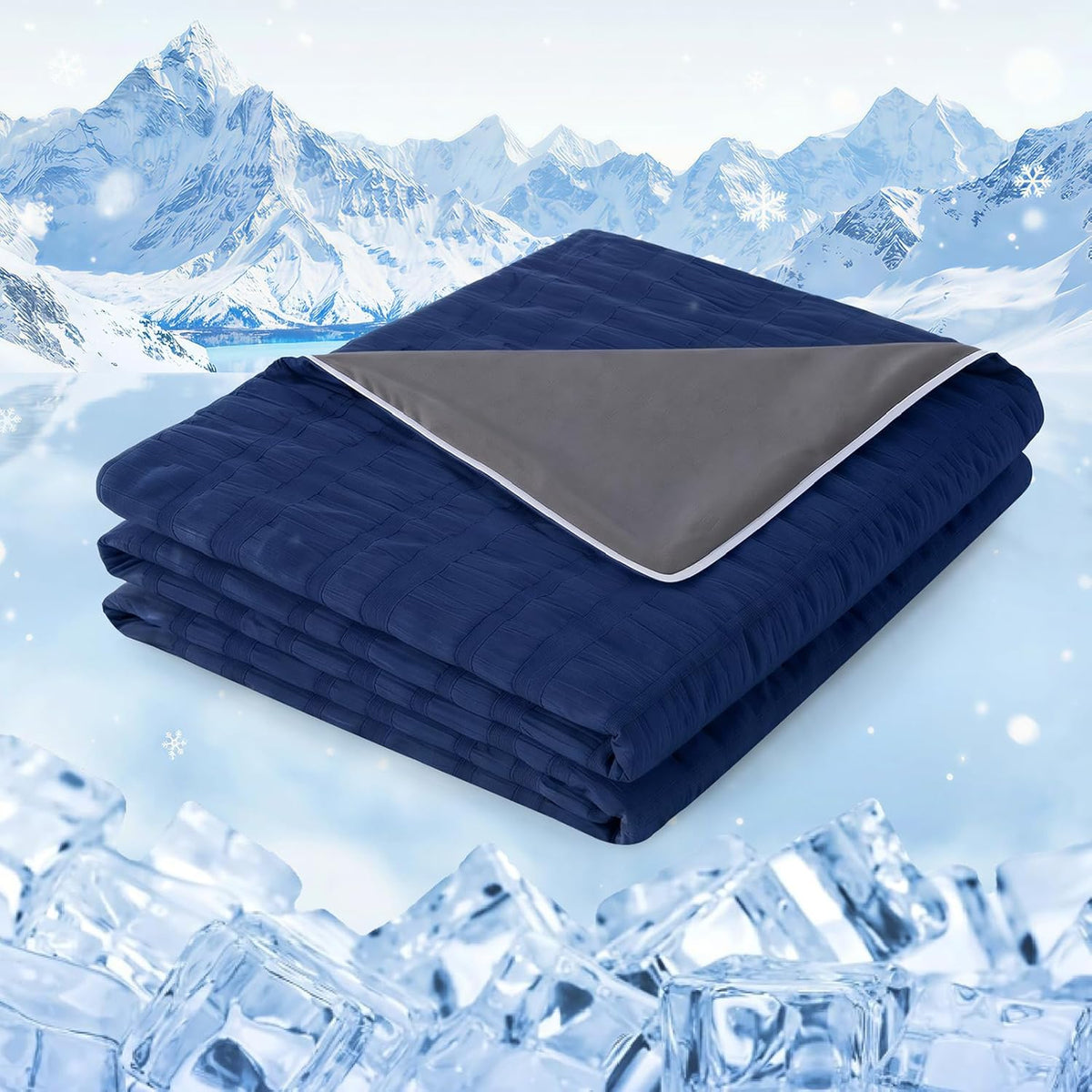 Cozy Comfort | Cooling Blanket with Double-Sided Design | Lightweight & Breathable for Hot Sleepers