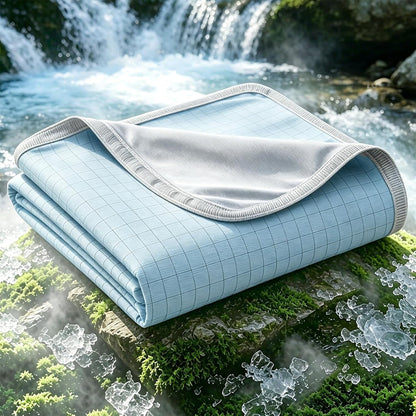 Chill Comfort | Manta refrescante transpirable con diseño de doble cara | Manta ligera para personas calurosas y sudores nocturnos