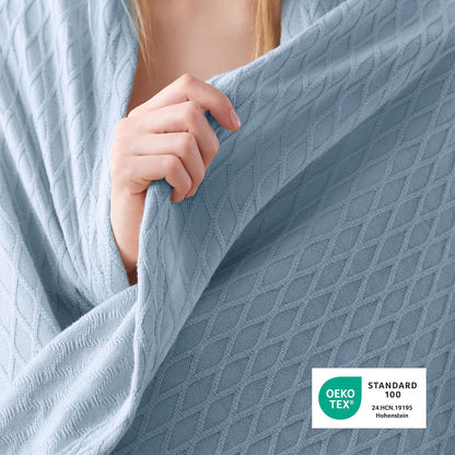 Confort acogedor | Manta de rayón de bambú refrescante para personas calurosas | Manta de verano ligera y transpirable para cama y sofá