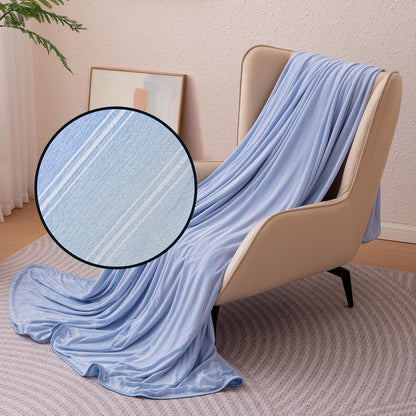 Comodidad refrescante | Manta ligera reversible para personas calurosas | Manta fina y suave para cama y sofá
