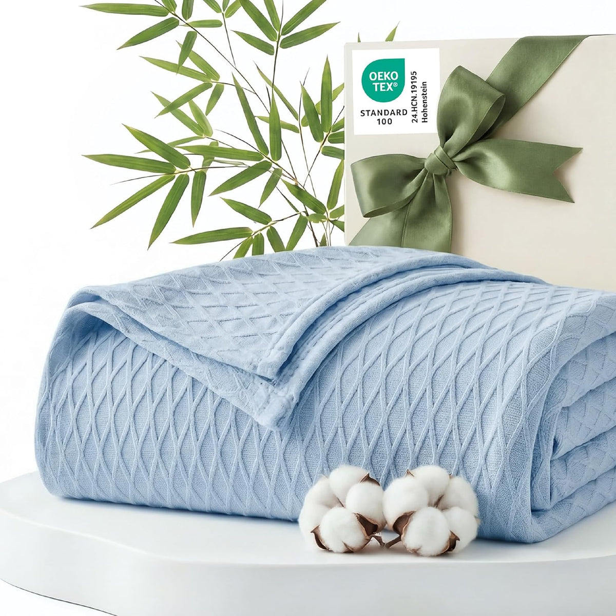 Confort acogedor | Manta de rayón de bambú refrescante para personas calurosas | Manta de verano ligera y transpirable para cama y sofá