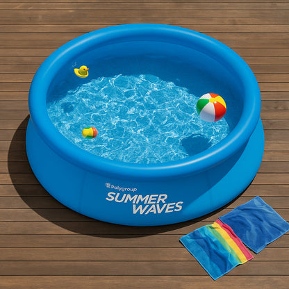 Ortekor Inflatable Pool | Easy Setup with Filter Pump | Spacious Family Fun for Summer Enjoyment