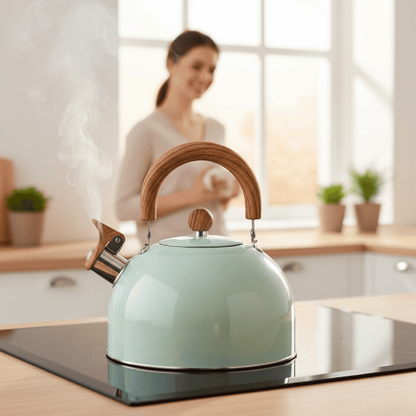 STEAMORA – 2.5L Whistling Kettle Stainless Steel Heat Resistant Handle