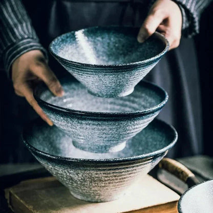 Artisan Collection | Japanese Ceramic Ramen Bowl with Handcrafted Design | Elegant Tableware for Authentic Dining