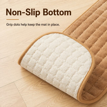 Ortekor Plush Pet Bed Mat with Detachable Bone Pillow – Cozy Indoor Resting Bed for Dogs & Cats with Non-Slip Bottom
