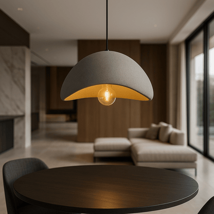 Lámpara de techo tipo domo con cable de altura ajustable, casquillo E27, luminaria regulable para isla de cocina o mesa de comedor