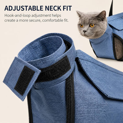 Ortekor Cat Grooming Restraint Bag for Nail Trimming & Ear Cleaning – Easier Control for Wiggly Cats