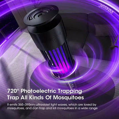 Indoor Electronic Mosquito Zapper Trap with UV Light and Night Light Function for Bedrooms and Living Spaces