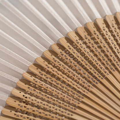 Silk Bamboo Hand Fan – Folding Oriental Style Accessory for Weddings, Parties & Summer Cooling – Lightweight Portable Fan with Elegant