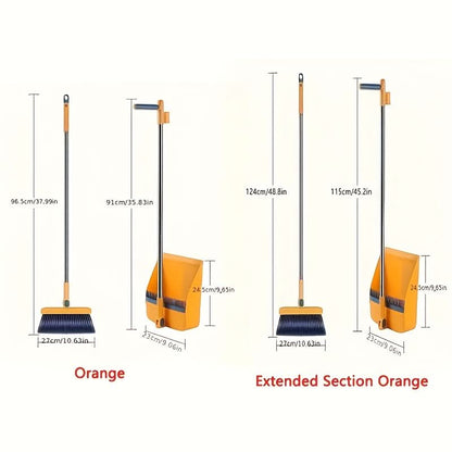 SWEEPVEX – Set de limpieza con escoba de mango largo y recogedor