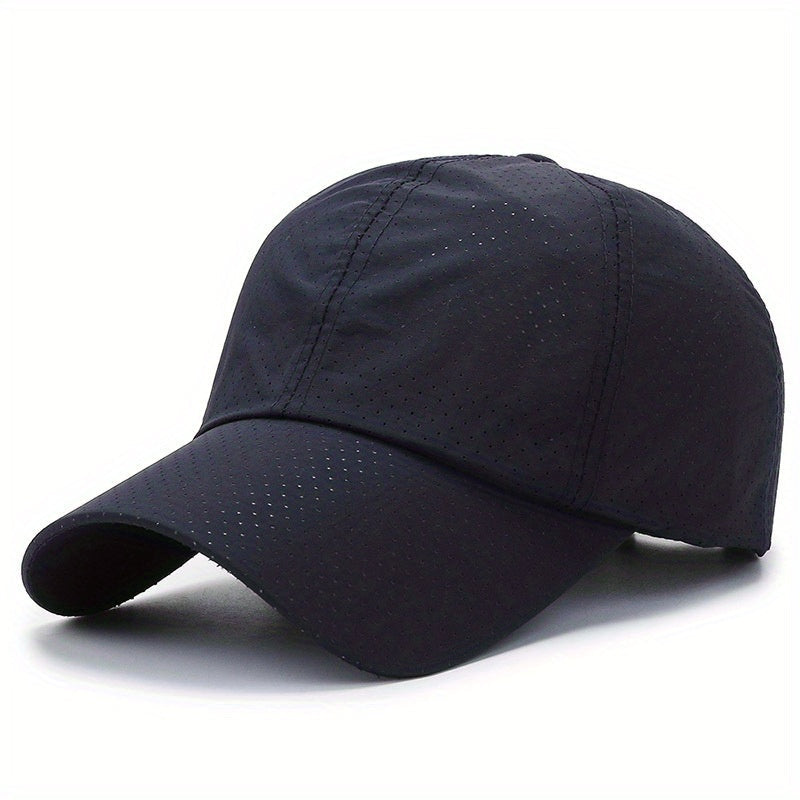 Breathable Mesh Baseball Cap with UV Protection for Outdoor Sports, Hiking, Running & Cycling | Lightweight Fast-Drying Summer Hat for