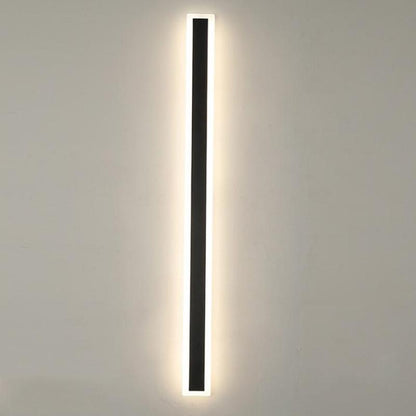 Outdoor Linear LED Wall Sconce 94.5 in Weatherproof Metal Fixture for Patio Exterior Entryway Modern Slim Profile Architecture Lighting