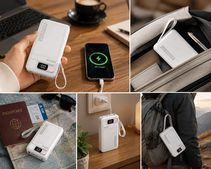 Best Power Bank | Portable Charger with LCD Display, Fast Charging & Dual USB Ports | Best Portable Power Bank for iPhone, Samsung & Android