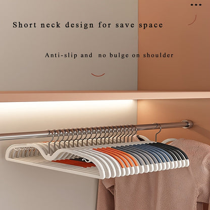 Rotating Non-Slip Compact Hangers for Shirts & Dresses – Space-Saving Closet Solution with Swivel Hook