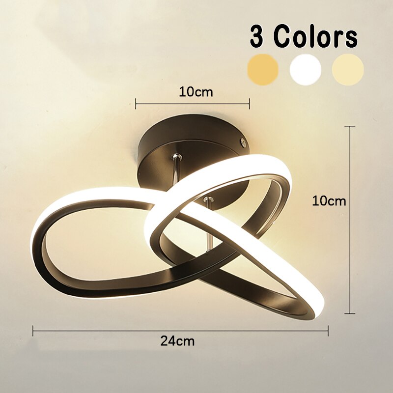 Adjustable LED Ceiling Light with Rotating Arms – Dimmable Modern Flush Mount Fixture for Living Room, Bedroom, Office & Kitchen