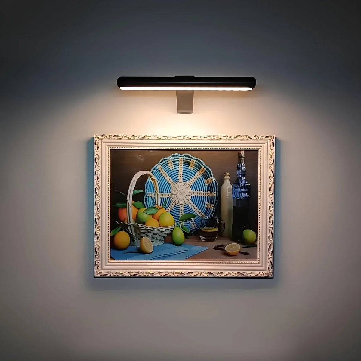 Adjustable Metal LED Wall Sconce Wireless USB Battery Operated Swivel Arm Lamp for Framed Art Paintings Photos Stepless Dimmer Indoor Accent